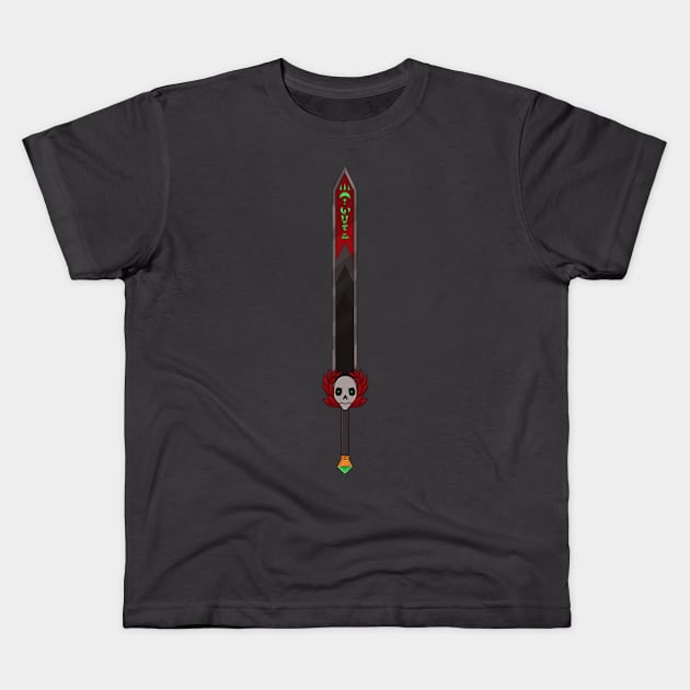 Hades-Zagreus Sword Kids T-Shirt by ColonelBaconBits